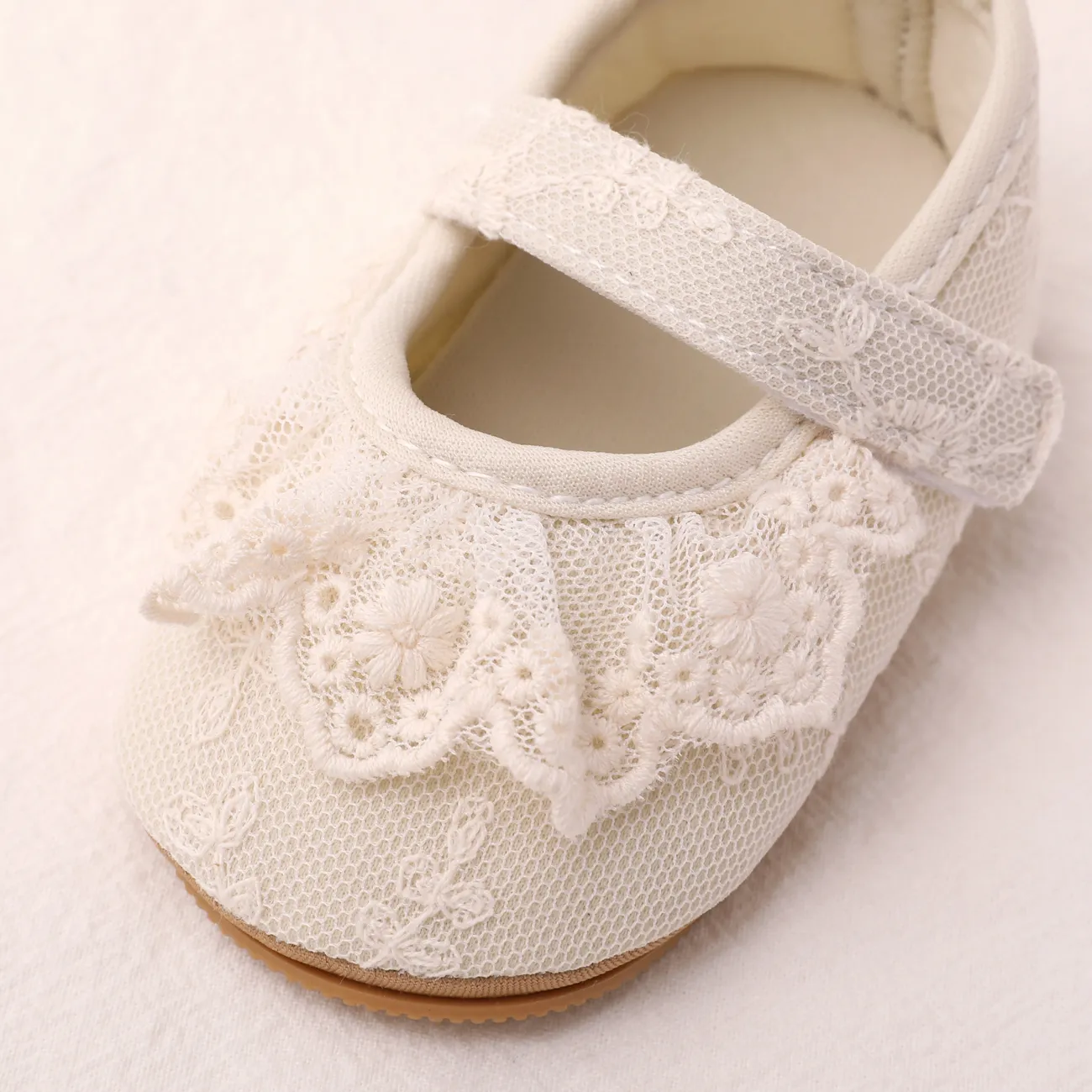 Bebé Menina Bonito Cor sólida Calçado para bebé Branco big image 1