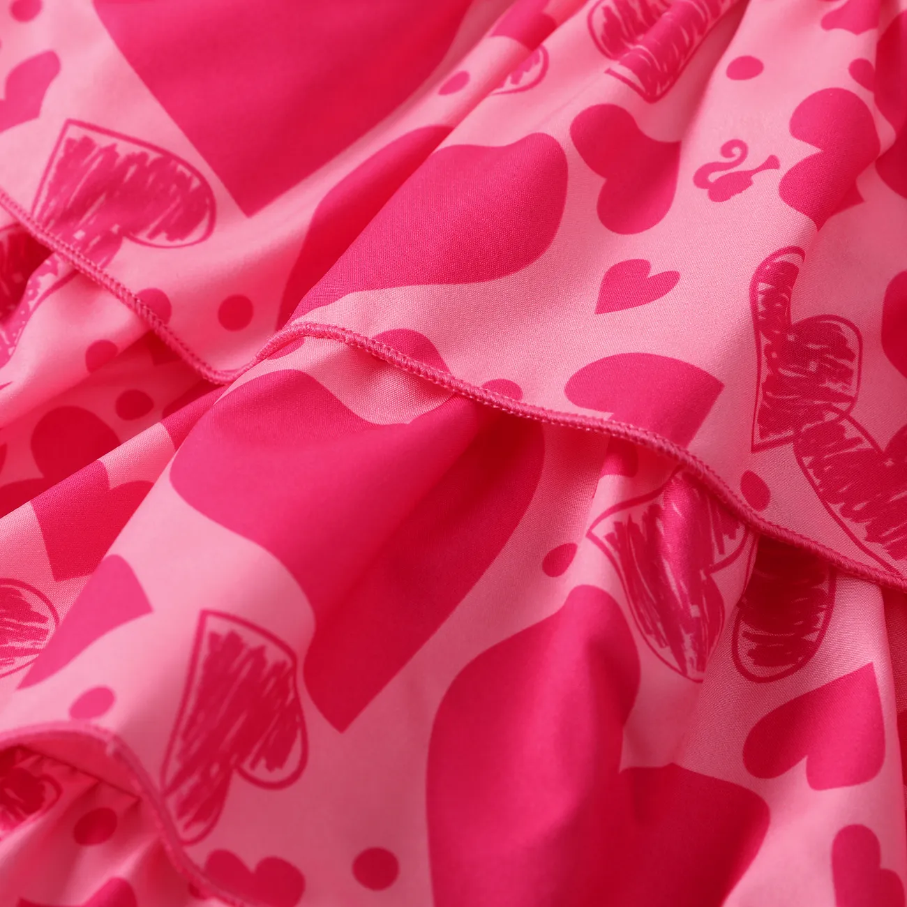 Barbie Festa della mamma IP Ragazza Cuciture in tessuto Infantile Vestiti rosa big image 1