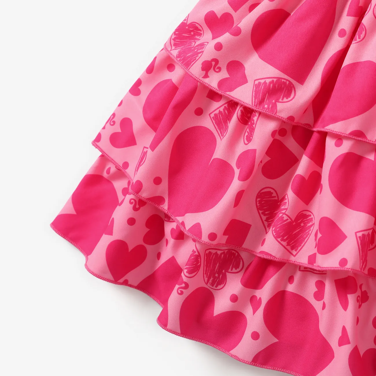 Barbie Festa della mamma IP Ragazza Cuciture in tessuto Infantile Vestiti rosa big image 1