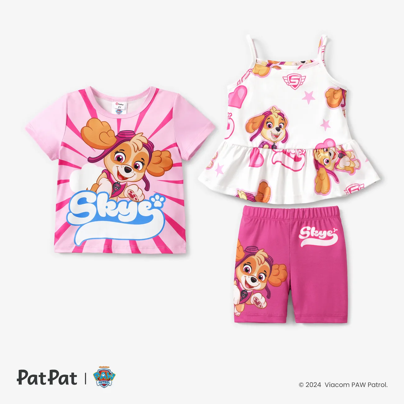 PAW Patrol 1pc Toddler Girls Naia™ Heart-shaped Toddler Set

 Pink big image 1