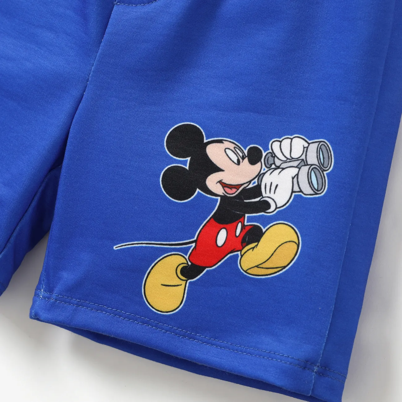 Disney Mickey and Friends Enfant en bas âge Garçon Couture de tissus Enfantin Dinosaure ensembles de t-shirts Bleu big image 1
