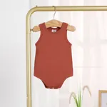  Baby Boy/Girl Solid Color Comfortable 95% Modal Fabric Bodysuits  Brick red