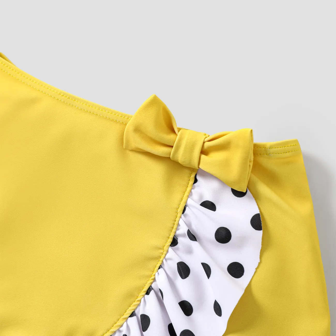 LOL Surprise 3 Stück Mädchen Unregelmäßiger Saum Avantgardistisch Badebekleidung gelb big image 1