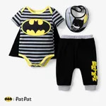 Justice League 3pc Baby Boys Character Striped Baby Set
 Black