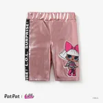 L.O.L. SURPRISE! 1pc Kid Girl Character Print Glossy Sporty Leggings  Pink