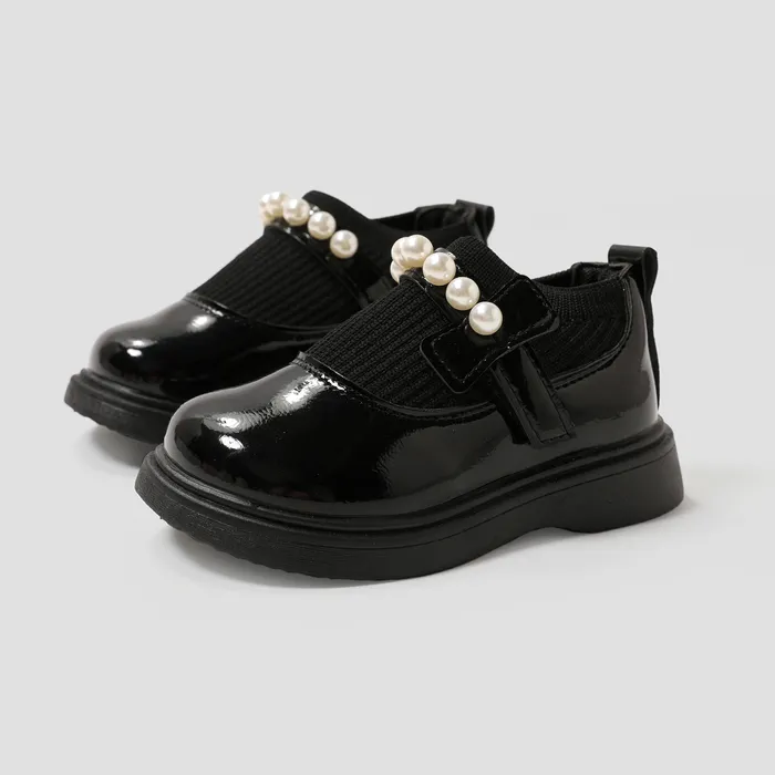 Toddler/Kids Girl Casual Velcro Pearl Leather Shoes