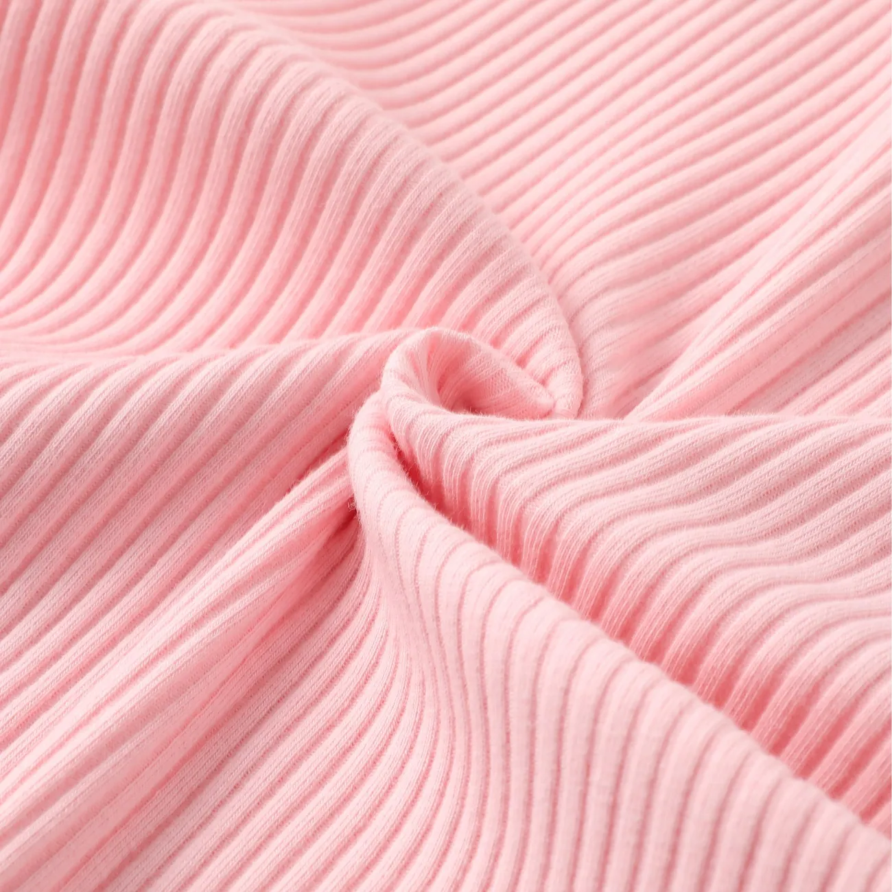 Kinder Mädchen Schulterfrei Unifarben Kleider rosa big image 1