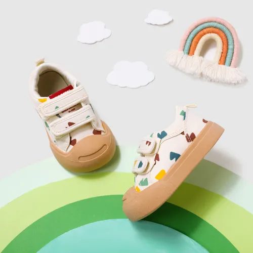 Criança / crianças menina / menino casual malha padrão geométrico Velcro sapatos