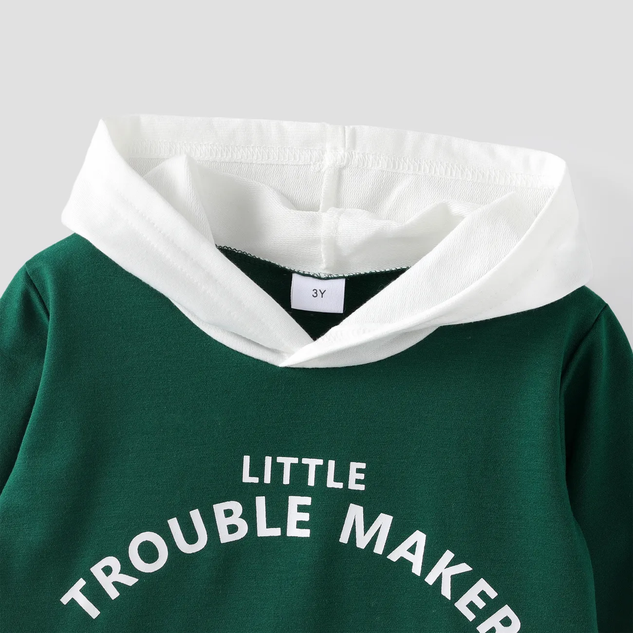 2 Stück Kleinkinder Jungen Unechter Zweiteiler Avantgardistisch Sweatshirt-Sets grün big image 1