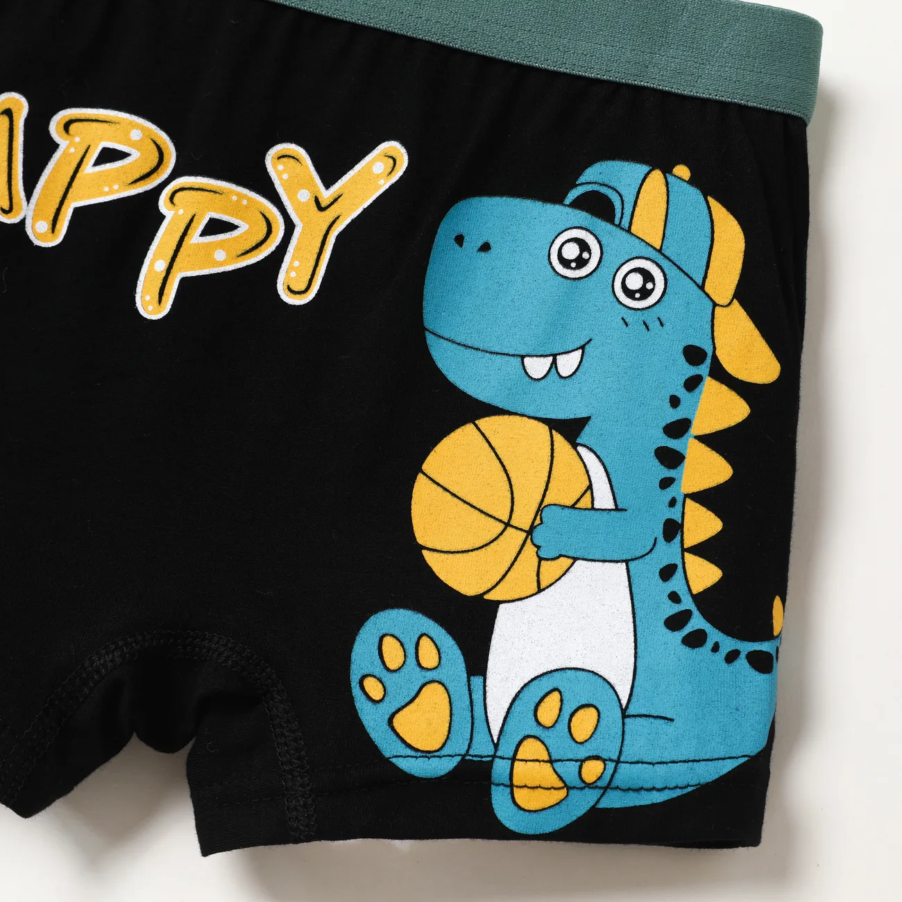 Dinosaur Toddler/Kid Boys' Underwear Cotton Shorts  Black big image 1