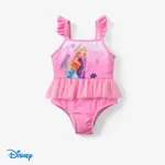 Disney Princess Toddler Girl Ariel Merimaid Gradient print Mesh Stiching Swimming suit Roseo