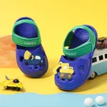 Zapatos de playa con agujero de vehículo de velcro para niños - Unisex Toddler Casual EVA azul real