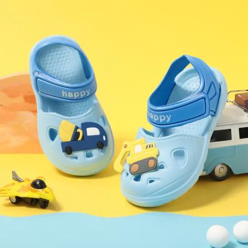 Chaussures de plage Velcro Vehicle Hole pour enfants - Unisexe Toddler Casual EVA