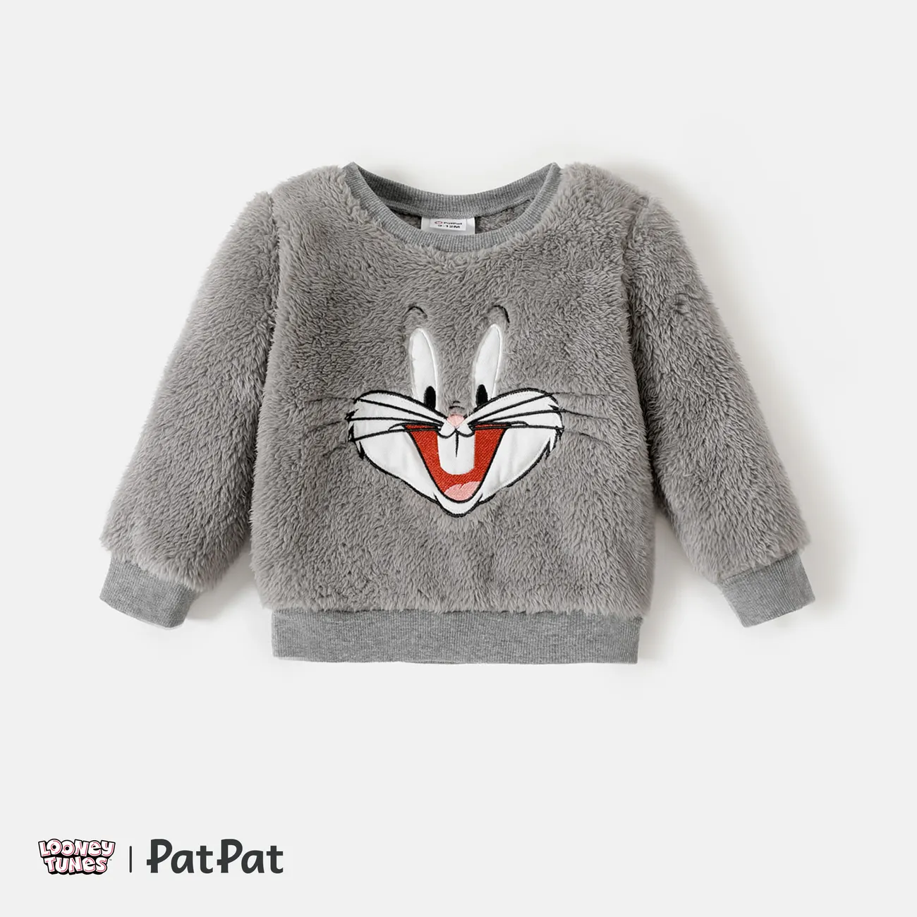 Looney Tunes Ostern Baby Unisex Tiere Kindlich Langärmelig Sweatshirts grau big image 1