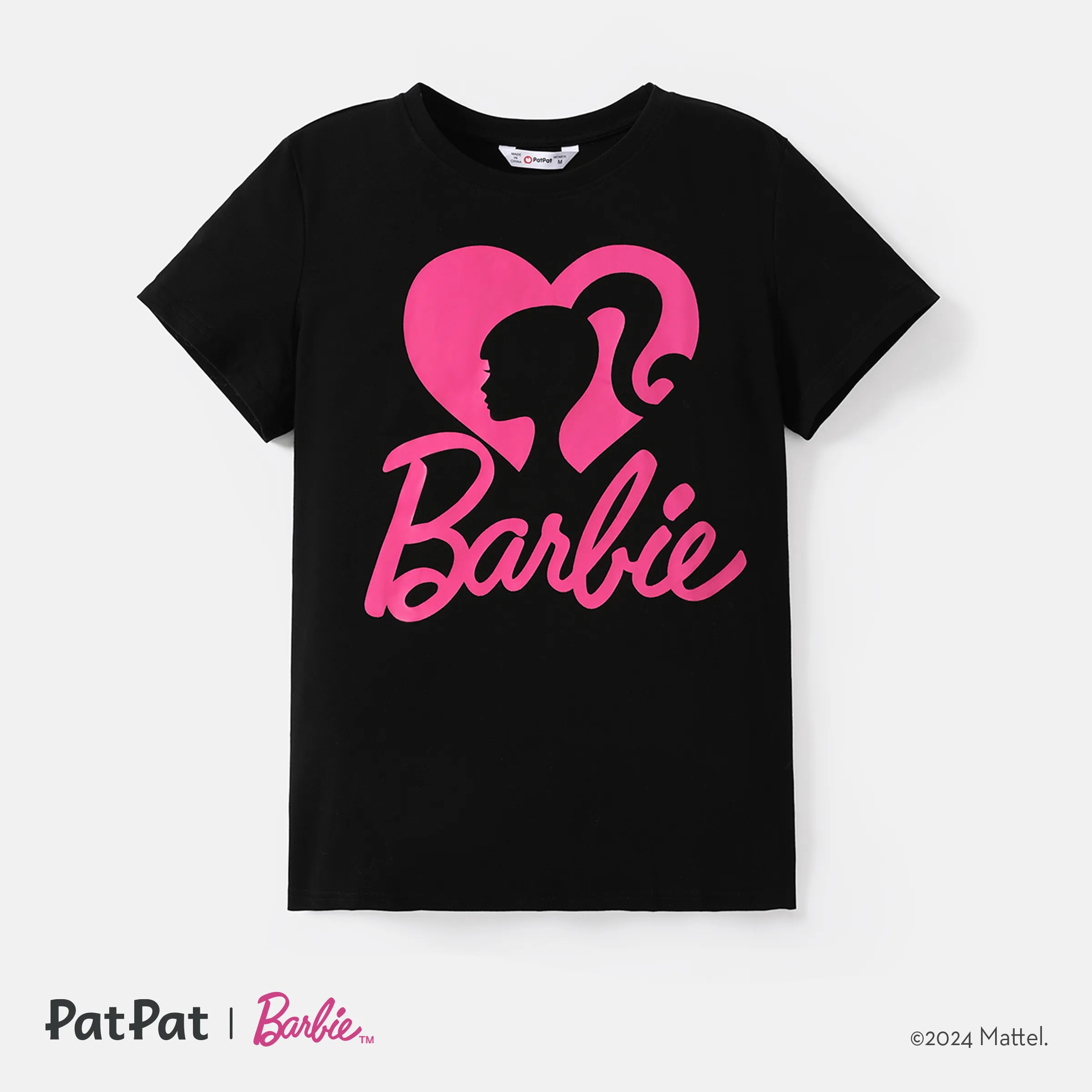 Barbie Maman Et Moi T-shirts à Manches Courtes En Coton à Imprimé Cœur Et Lettre