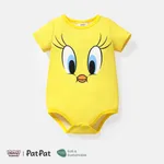 Looney Tunes 復活節 嬰兒 女 多種動物 休閒 短袖 連身衣 黃色