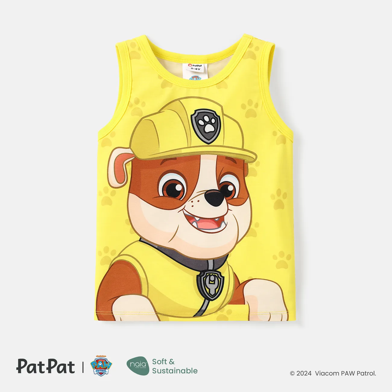 PAW Patrol Toddler Boy Character Print Naia™ Tank Top Yellow big image 1