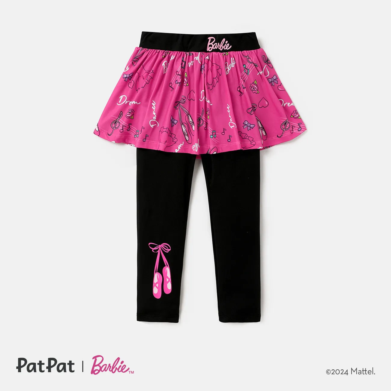 Barbie طماق & سروال & سروال التمهيد 2 - 6 سنوات حريمي طبعة فيونكة أسود big image 1