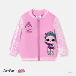 L.O.L. SURPRISE! Toddler/Kid Girl Character Print Sequin Long-sleeve Jacket  Pink