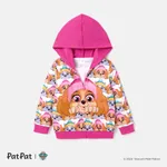 PAW Patrol Toddler Girl/Boy Character Print Zipper Design Hooded Jacket PINK-1