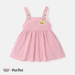 Looney Tunes 嬰兒 喇叭袖 甜美 長袖 套裝裙 粉色
