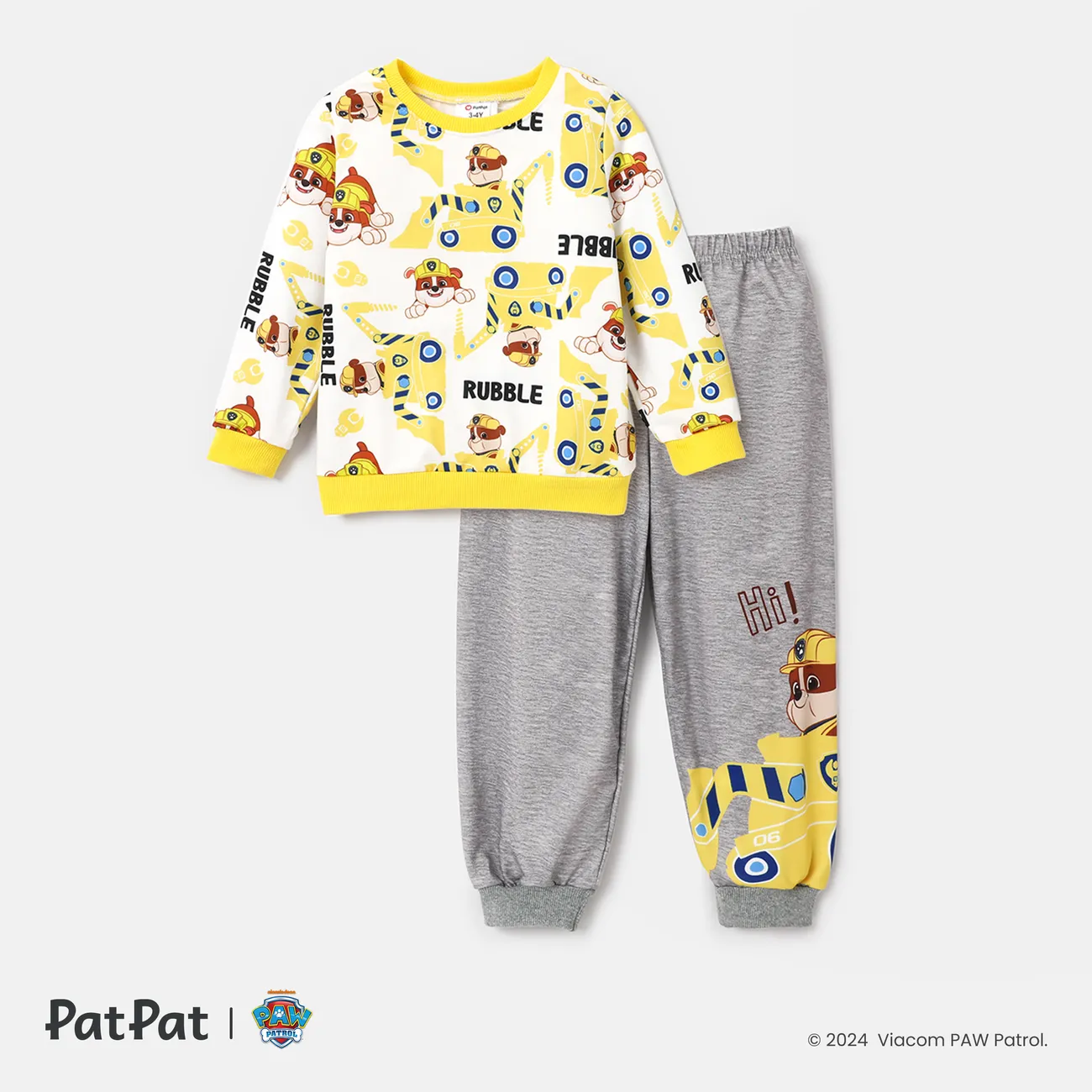 Paw Patrol Toddler Boys/Girls Fun Puppy Vehicle Graphics Set  Yellow big image 1