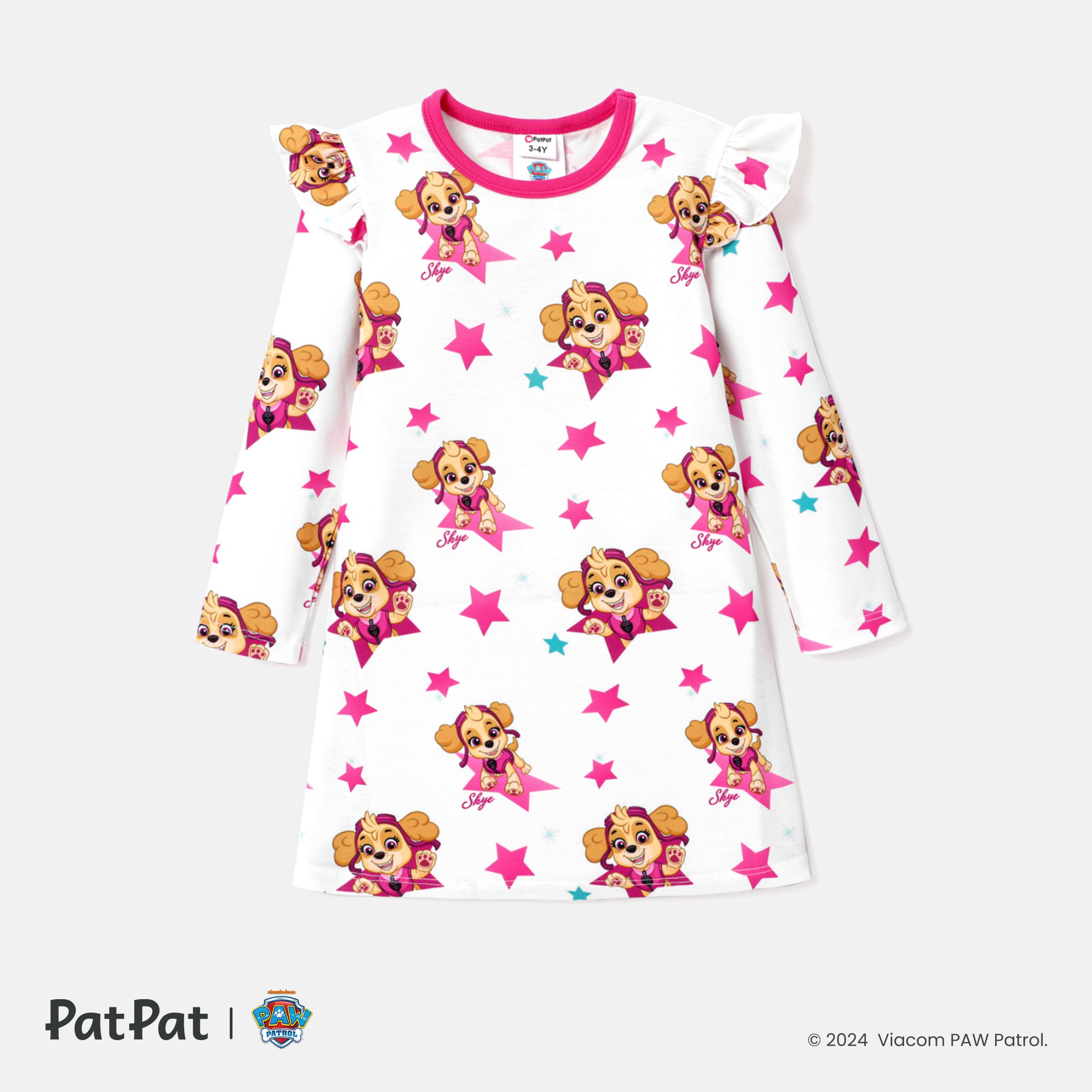 PAW Patrol Little Girl Flounce Star Graphic Print Robe