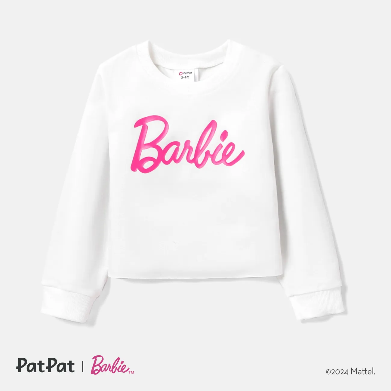 Barbie Bambino piccolo Ragazza Treccia Infantile Vestito con gonna Bianco big image 1