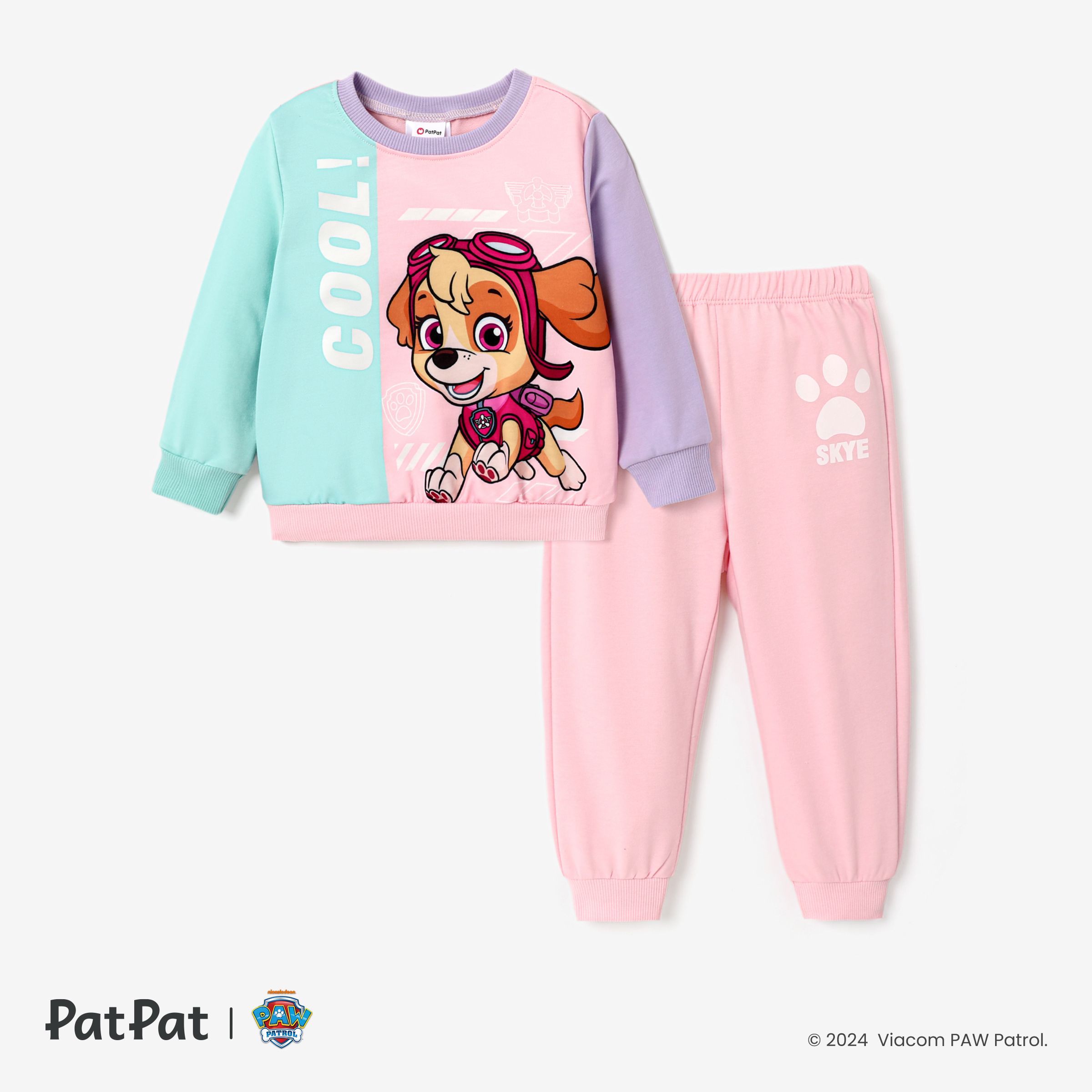 PAW Patrol Toddler Boy/Girl Contrasting Color Stitching Top And Pants Suit