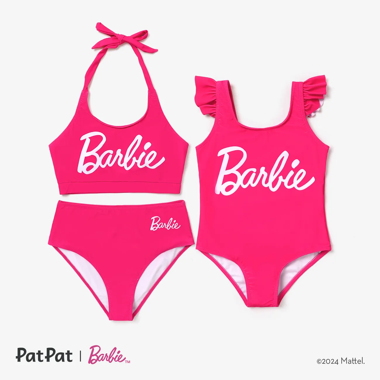 Barbie Mommy and Me Barbie positioning printed one-piece/split swimsuit Roseo big image 1