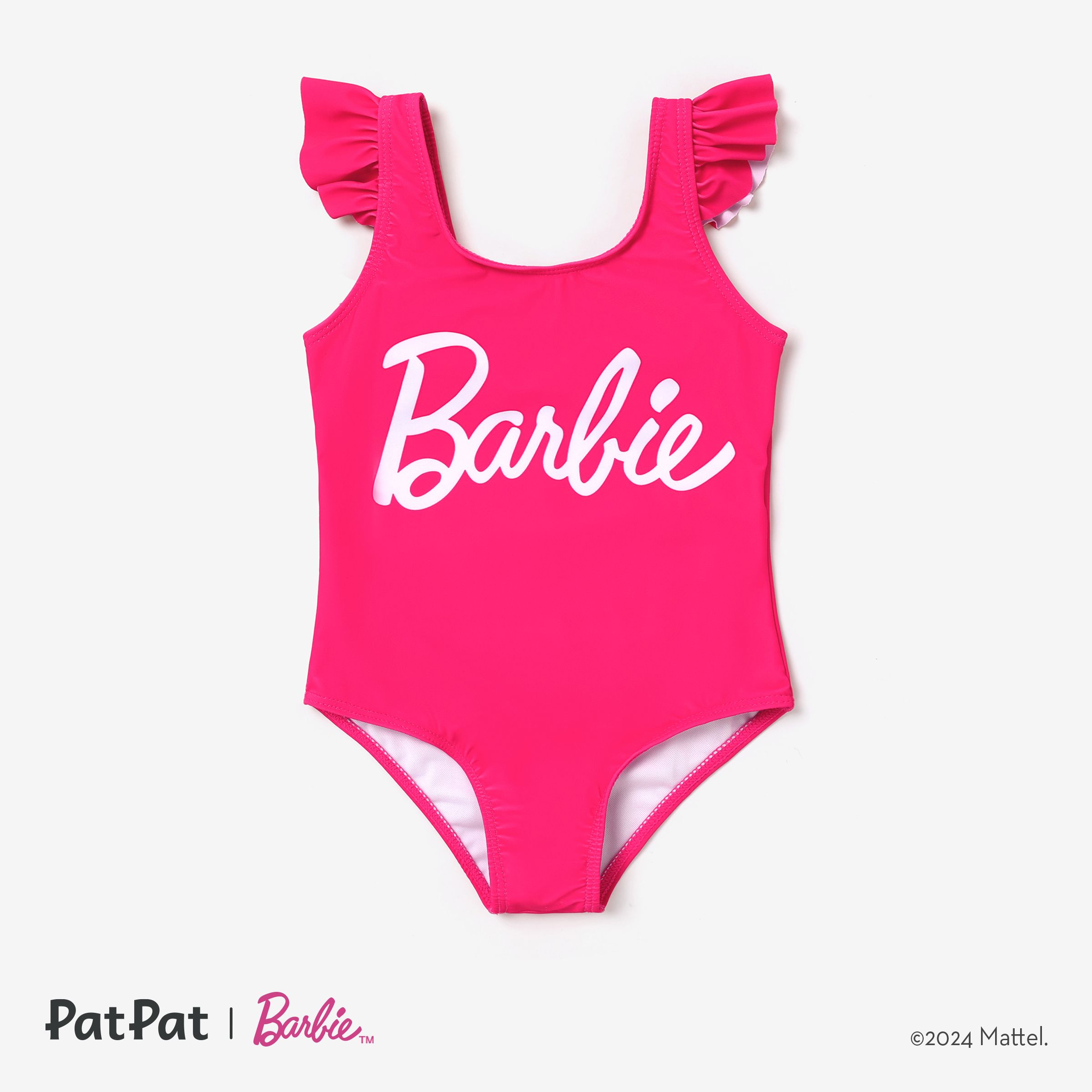 Barbie Mommy And Me Barbie Positioning Printed One-piece/split Swimsuit