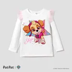 PAW Patrol Toddler Girl Character Print Hooded Jacket or Mesh Flutter-sleeve Sweatshirt or Colorful Print Leggings White