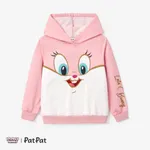 Looney Tunes Toddler/Kid Boys/Girls Character Print Long-sleeve Hooded Sweatshirt  Pink