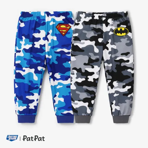 Liga da Justiça Toddler Boy Super Heroes Logo Print Camuflagem Pant