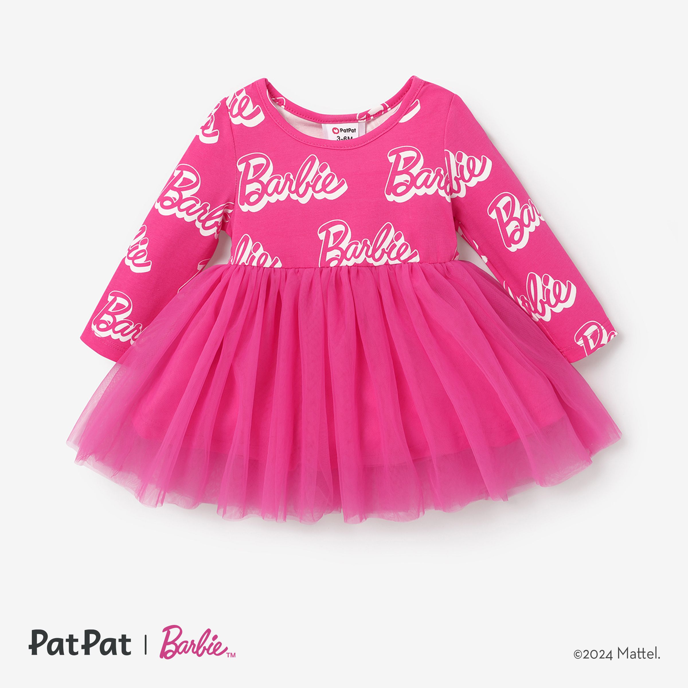 Barbie Baby Girl Cotton Letter Print Sesh Tutu Skirt