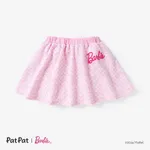 Barbie Dia da Mãe IP Menina Botão Bonito Fato saia e casaco encarnadinepink