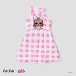 L.O.L. SURPRISE! Toddler Girl/Kid Girl sleeveless round neck dress
 Pink
