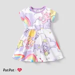 Care Bears Toddler Girl Character Print Dress Purple
