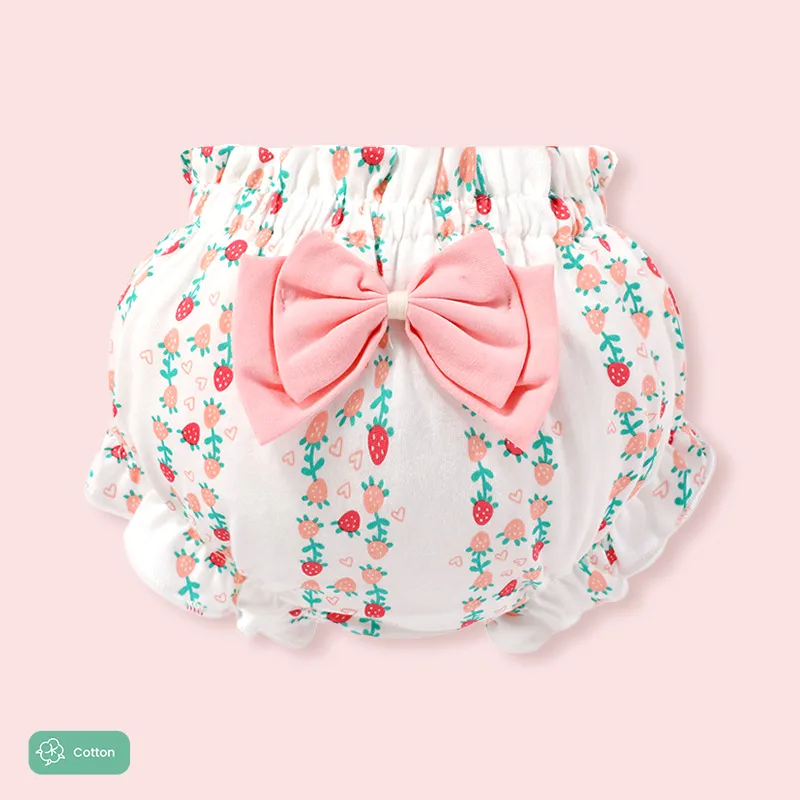Baby/Kid Girl Childlike 95%Cotton Strawberry Underwear