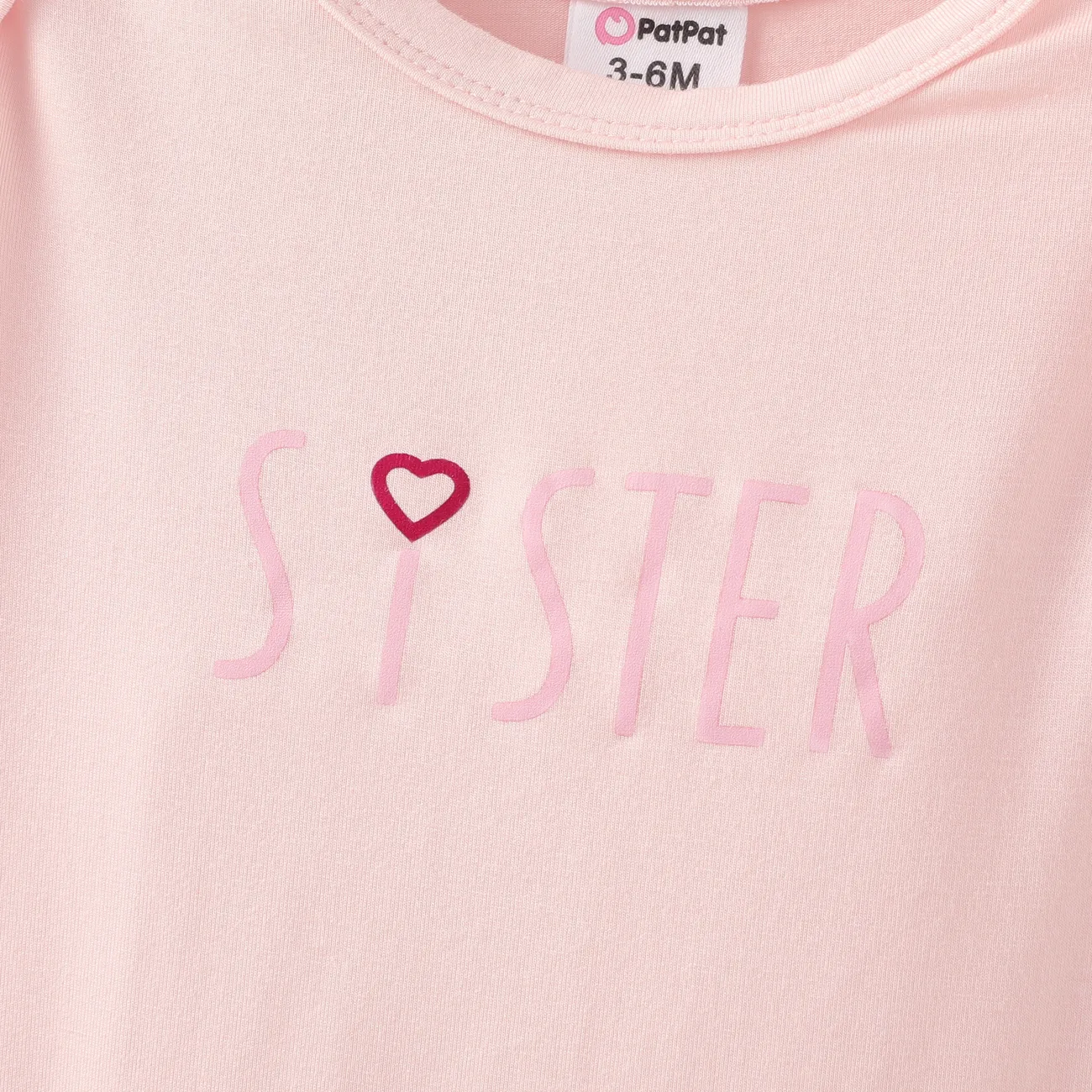 Baby Boy/Girl 2pcs Letter Print Romper and Shorts Set Pink big image 1