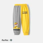 Pantalones elásticos con bloques de color a rayas para niño/niña de la Patrulla Canina Amarillo