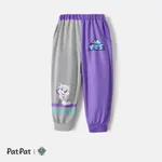 Pantalones elásticos con bloques de color a rayas para niño/niña de la Patrulla Canina Púrpura