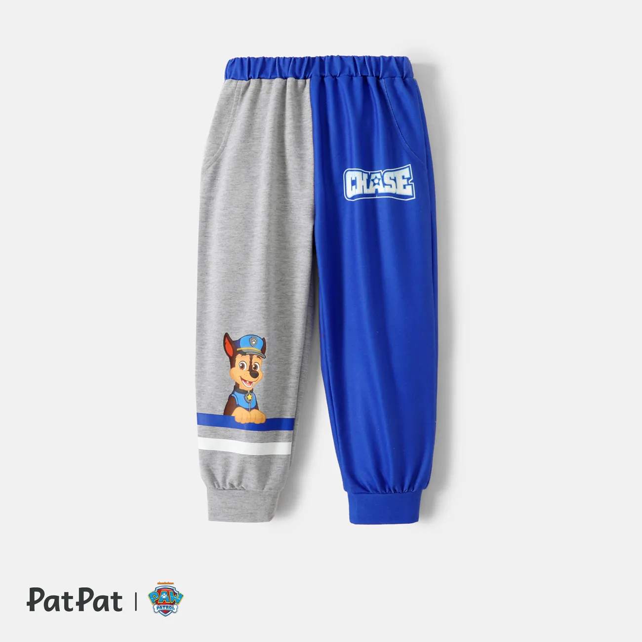 PAW Patrol Toddler Boy/Girl Striped Colorblock Elasticized Pants Blue big image 1