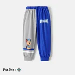 Pantalones elásticos con bloques de color a rayas para niño/niña de la Patrulla Canina Azul