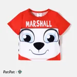 PAW Patrol 1pc  Chase/Marshall/Skye/Rubble/Everest/Liberty Toddler Girl/Boy Cute Character Print T-shirt Red