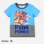 Patrulla de cachorros Pascua Niño pequeño Unisex Infantil Perro Manga corta Camiseta azul profundo