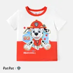 PAW Patrol Toddler Gir/Boy Colorblock Short-sleeve Tee REDWHITE
