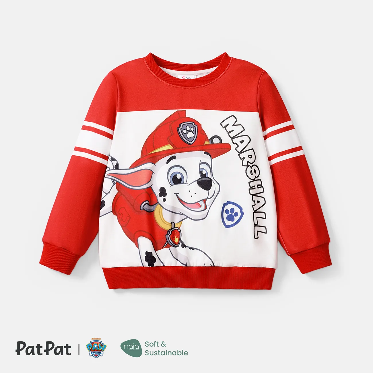 La Pat’ Patrouille Enfant en bas âge Unisexe Enfantin Chien Sweat-shirt Rouge big image 1