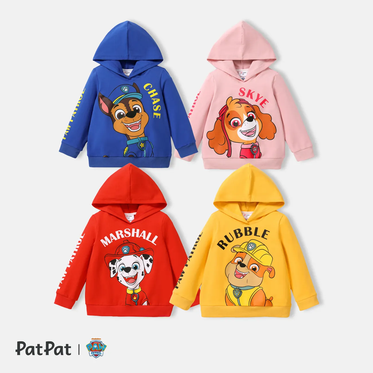 PAW Patrol Toddler Girl/Boy Character Print Cotton Hoodie Sweatshirt Pink big image 1