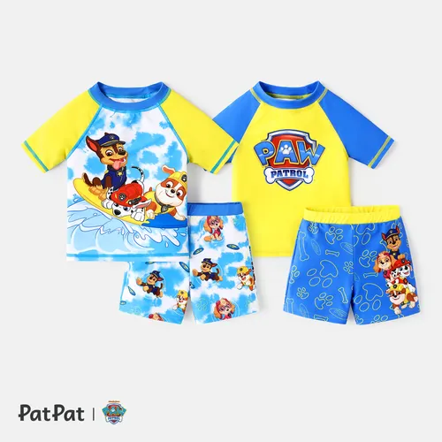 PAW Patrol Toddler Boy 2pcs Colorblock Tops and Trunks Swimsuit